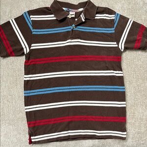 Gymboree Striped Brown Polo Shirt Kids size 12